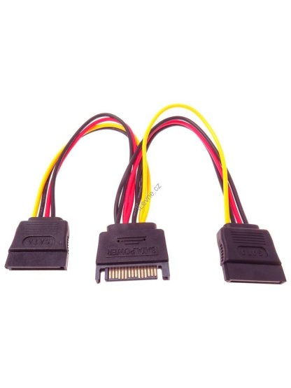 PremiumCord napájecí rozdvojka k HDD SATA - 2x SATA