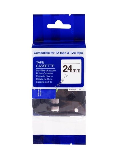 PRINTLINE kompatibilní páska s Brother TZE-751, 24mm, černý tisk/zelený podklad