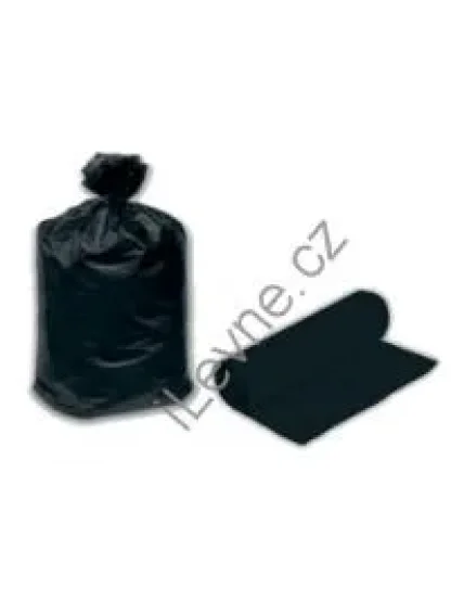 Pytel 70x110cm, 50µm, černý, 110l, zatahovací, 25ks v roli