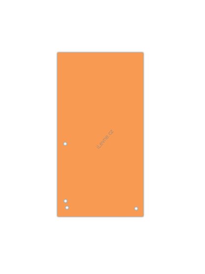 rozlišovací pruhy, 235 x 105 mm, karton, oranžové - 100 ks