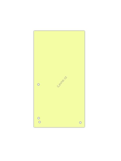 rozlišovací pruhy, 235 x 105 mm, karton, žluté - 100 ks