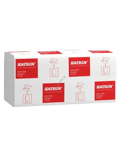 Ručníky papírové skládané KATRIN 65944 Z-Z 2-vrstvé bílé, 3000 ks