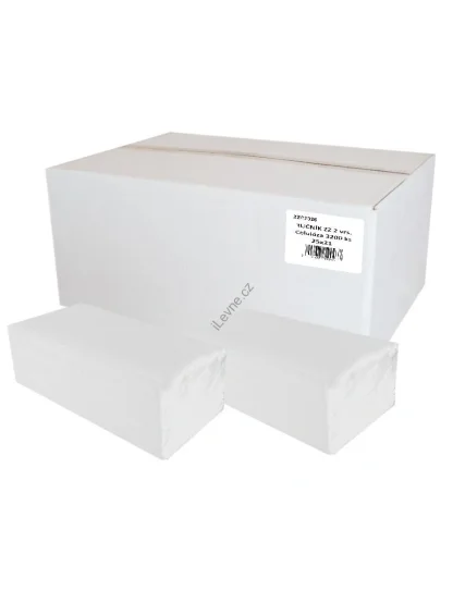 Ručníky papírové skládané Z-Z PREMIUM 2-vrstvé 25x21cm celulóza 3200ks