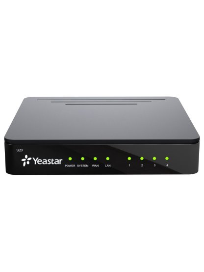 S20, IP PBX, až 4 porty, 20 uživatelů, 10 hovorů