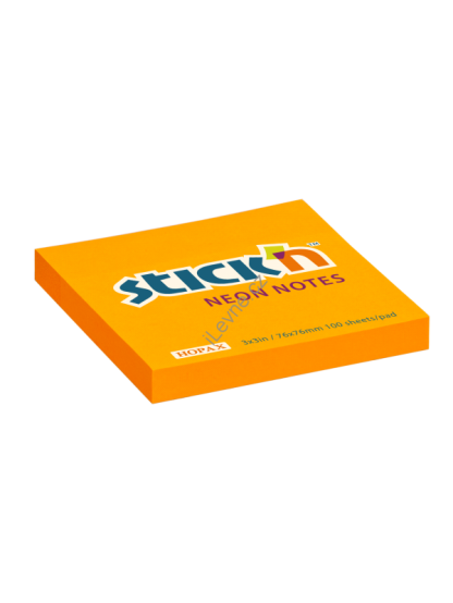 Samolepící bločky 76x76 mm oranžové neon 100 lístků