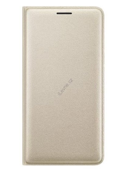 Samsung flipové pouzdro s kapsou Samsung J3 - zlaté