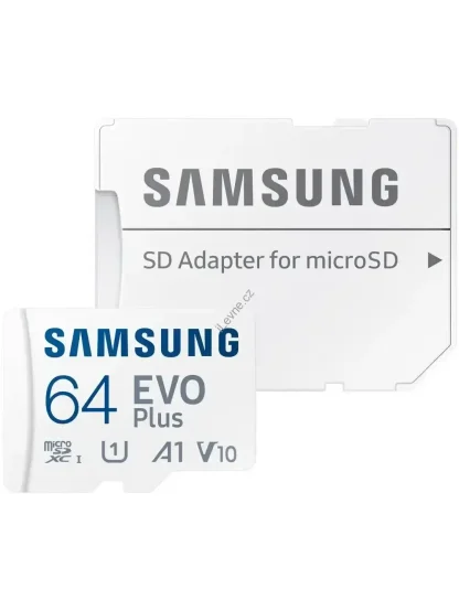 Samsung Micro SDXC karta 64GB EVO Plus + SD adaptér