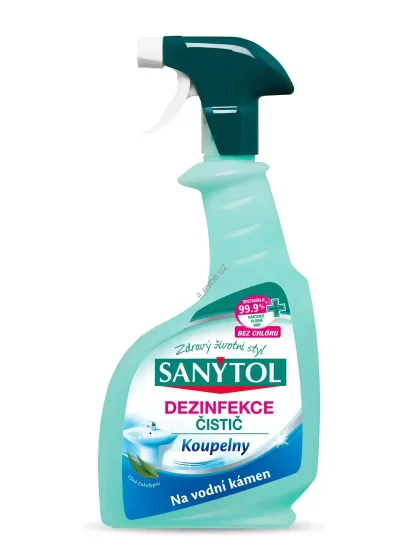 Sanytol - dezinfekce koupelny - proti vodnímu kameni, sprej, 500 ml, eukalyptus