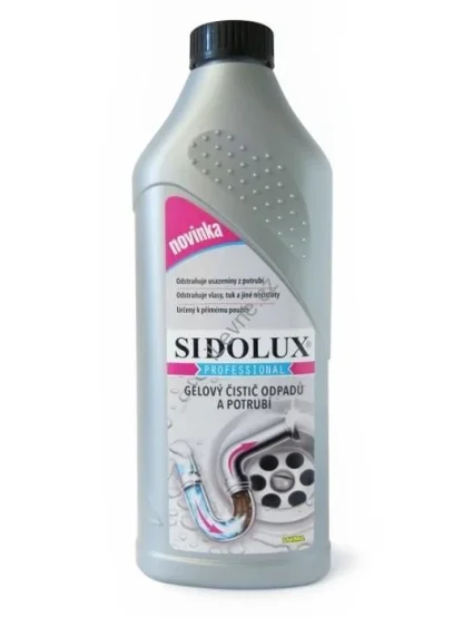 SIDOLUX Professional gelový čistič odpadů a potrubí 1 L