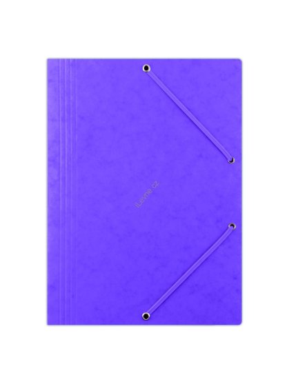 spisové desky s gumičkou, A4, prešpán 390 g/m², fialové