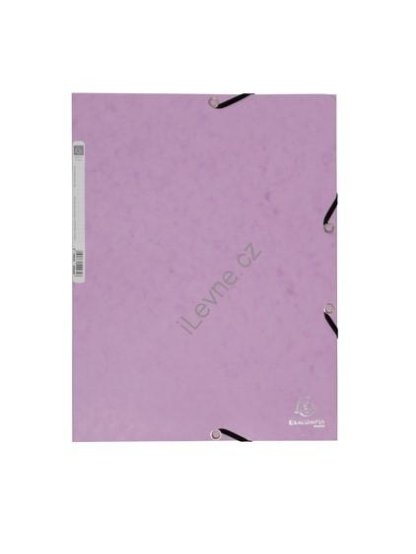 spisové desky s gumičkou Pastel, A4 maxi, prešpán, 400 g/m2, fialové