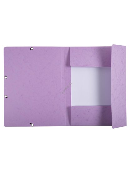 spisové desky s gumičkou Pastel, A4 maxi, prešpán, 400 g/m2, fialové