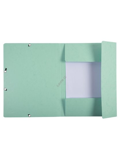 spisové desky s gumičkou Pastel, A4 maxi, prešpán, 400 g/m2, zelené