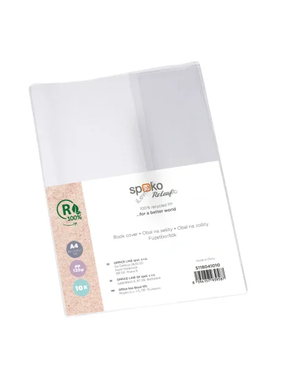 Spoko ReLeaf obal na sešity, A4, PP, transparentní