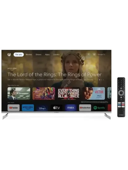 STRONG SMART QLED TV 50"/ SRT50UF8733/ UHD/ 3840x2160/ DVB-T2/C/S2/ H.265/HEVC/ 3xHDMI/ 2xUSB/ Wi-Fi/ LAN/ G/ ANDROID 11