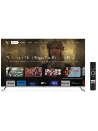 STRONG SMART QLED TV 55"/ SRT55UF8733/ UHD/ 3840x2160/ DVB-T2/C/S2/ H.265/HEVC/ 3xHDMI/ 2xUSB/ Wi-Fi/ LAN/ G/ ANDROID 11