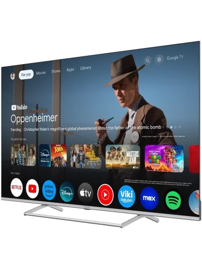 STRONG SMART QLED TV 55"/ SRT55UG8773C/ UHD/ 3840x2160/ DVB-T2/C/S2/ H.265/HEVC/ 4xHDMI/ 2xUSB/ Wi-Fi/ LAN/ G/ ANDROID14