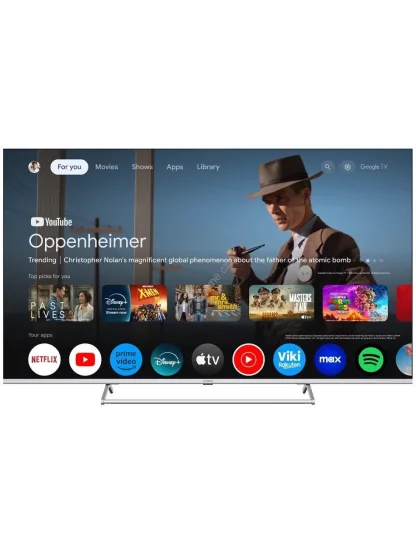 STRONG SMART QLED TV 65"/ SRT65UG8773C/ UHD/ 3840x2160/ DVB-T2/C/S2/ H.265/HEVC/ 4xHDMI/ 2xUSB/ Wi-Fi/ LAN/ G/ ANDROID14