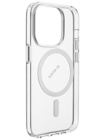 Swissten pouzdro clear jelly MagStick iPhone 14 Pro transparentní