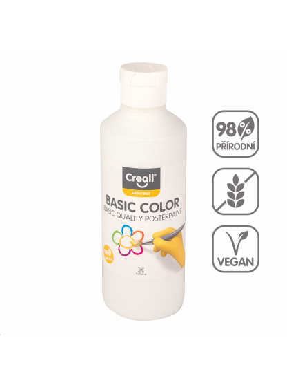 temperová barva, 250 ml, bílá