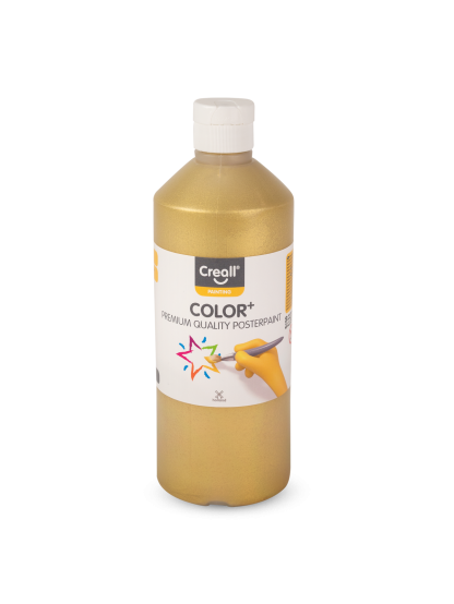 temperová barva CREALLCOLOR, 500 ml, zlatá