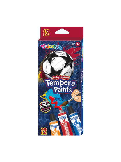 temperové barvy - Football, tuba, 12 ml, 12 barev
