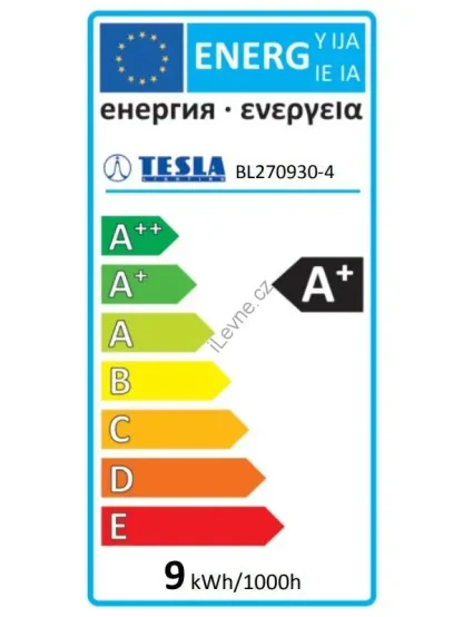 TESLA LED žárovka BULB/ E27/ 9W/ 230V/ 806lm/ 3000K/ teplá bílá