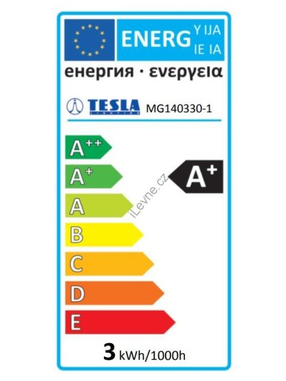 TESLA LED žárovka mini BULB/ E14/ 3W/ 230V/ 250lm/ 3000K/ teplá bílá