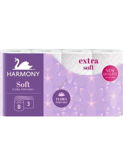 Toaletní papír Harmony Soft Flora Parfumes 3-vrstvý, 100% celulóza
