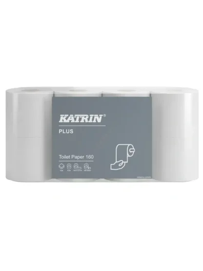 Toaletní papír KATRIN Plus 112966 Toilet Paper 160, 2-vrstvý bílý, 18m