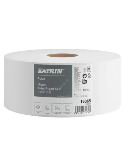 Toaletní papír KATRIN Plus 16365 Jumbo 230 2-vrstvý celulóza, 180 m