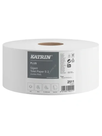 Toaletní papír KATRIN Plus 2511 Jumbo 180 2-vrstvý celulóza, 100 m