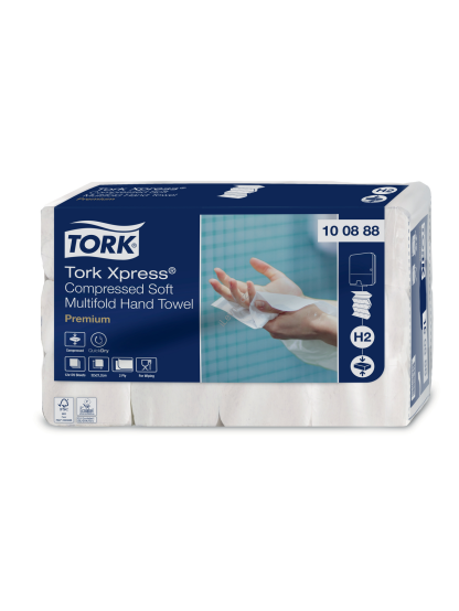 Tork Xpress papírové ručníky ZZ 2vrstvé bílé 12x170 ks