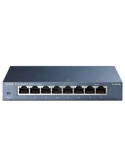 TP-Link TL-SG108/ switch 8x 10/100/1000Mbps/ kovový/  GREEN