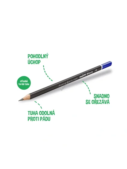 trojhranná tužka Black, 2/HB