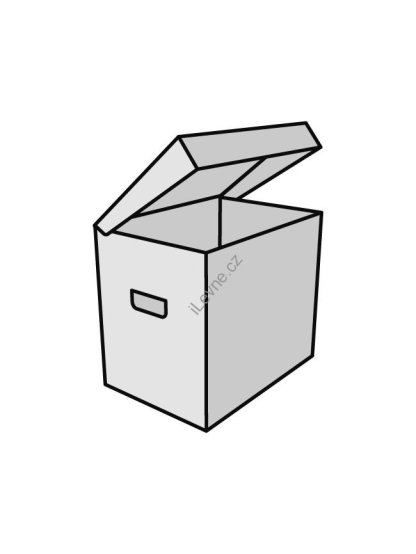 Úložný box UB1 zelený tisk