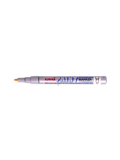 UNI PX-21 lakový popisovač, 0,8 - 1,2 mm, stříbrný