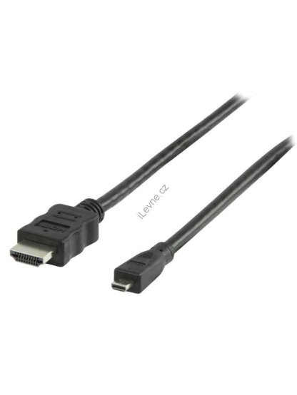 VALUELINE High Speed HDMI kabel s ethernetem/ konektory HDMI- micro HDMI/ černý/ 1m