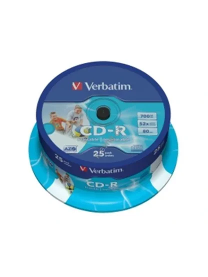 VERBATIM CD-R 80 52x PRINT. spindl 25ks