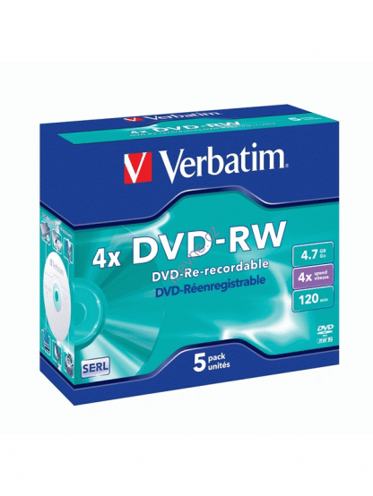 VERBATIM DVD-RW 4,7GB 4x box 5ks