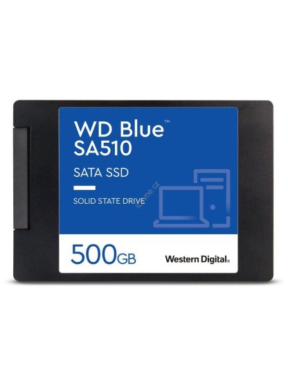 WD SSD BLUE SA510 500GB / WDS500G3B0A / SATA III / Interní 2,5" / 7mm