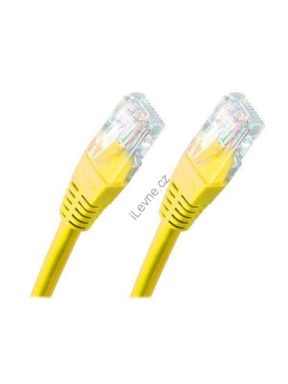 XtendLan Patch kabel Cat 5e UTP 1m - žlutý