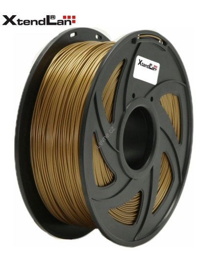 XtendLAN PETG filament 1,75mm zlatý 1kg