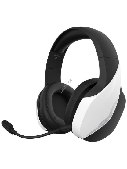 Zalman headset ZM-HPS700W / herní / náhlavní / bezdrátový / 50mm měniče / 3,5mm jack / bíločerný