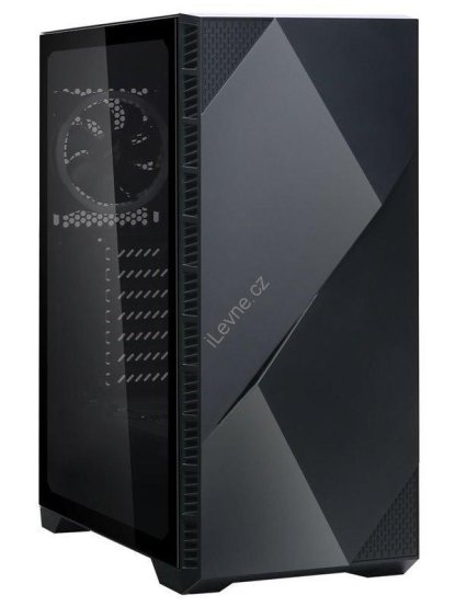 Zalman skříň Z3 Iceberg black / Middle tower / ATX / 2x120mm fan / temperované sklo / černá