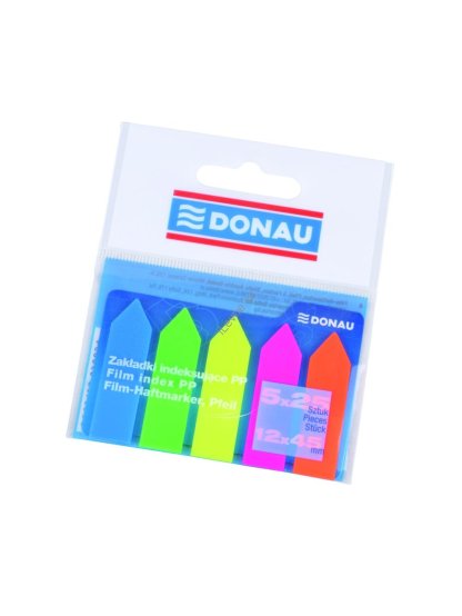 záložky samolepicí tvar šipka 12 x 45 mm plastové, mix neonových barev