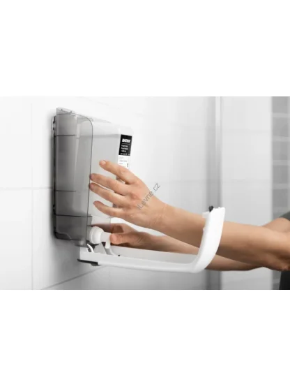 Zásobník na tekuté a pěnové mýdlo KATRIN Inclusive 77373 bílý plast, 1000 ml