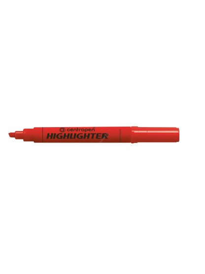 Zvýrazňovač Centropen Highliter 8552, 1-4,6 mm, červený