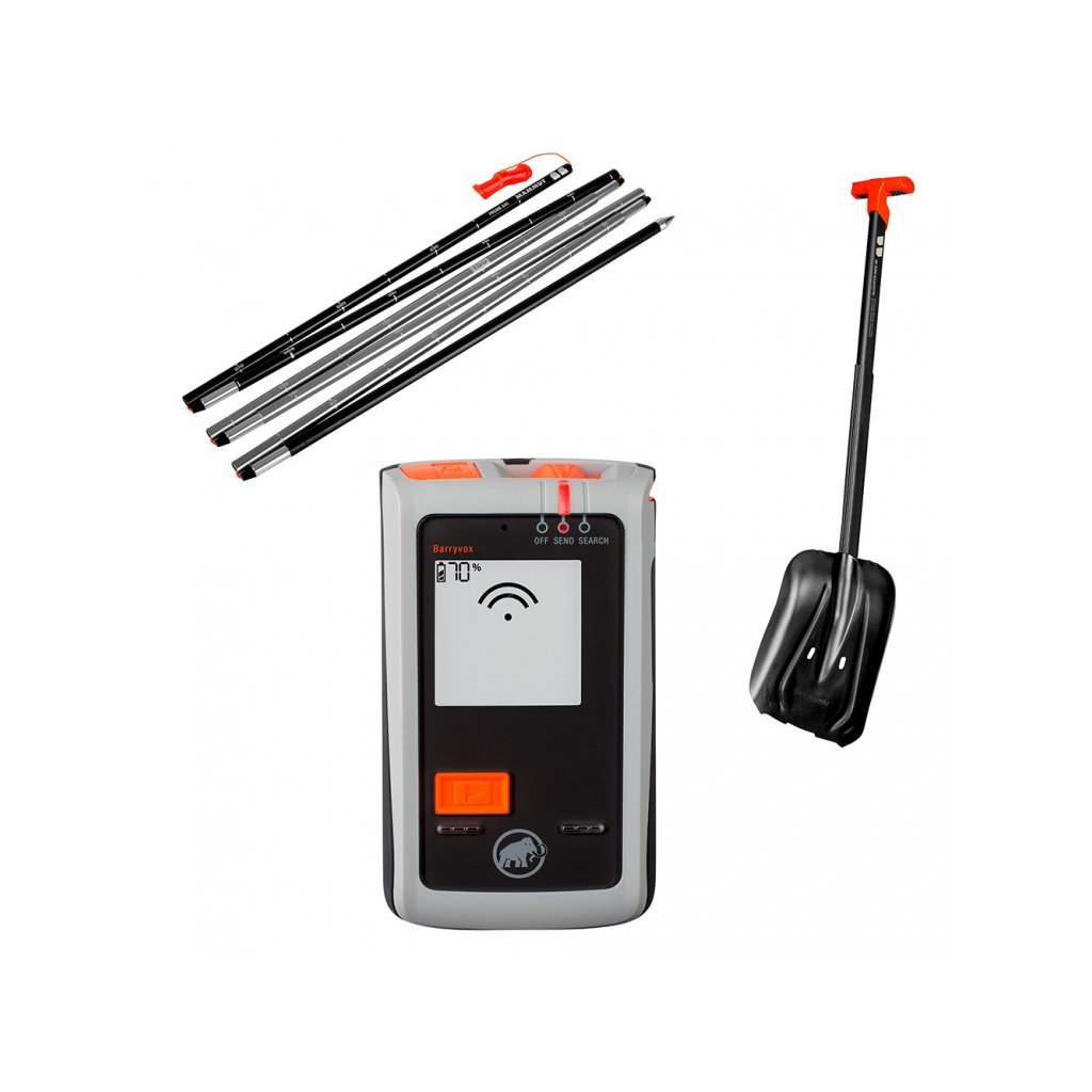 Airbag lavinový set - batoh MAMMUT LIGHT REMOVABLE AIRBAG 3.0 30 l + CARBON CARTRIDGE 300 NON-REFILLABLE + BARRYVOX PACKAGE