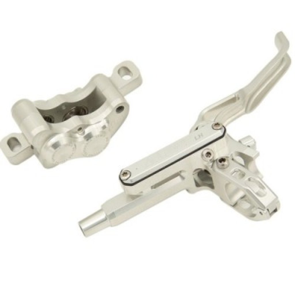 Hydraulické kotoučové brzdy Lewis - LH4 Brake - Set - stříbrné